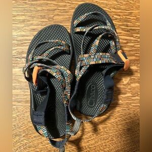 Chaco Kids Sandals - Teal and Orange